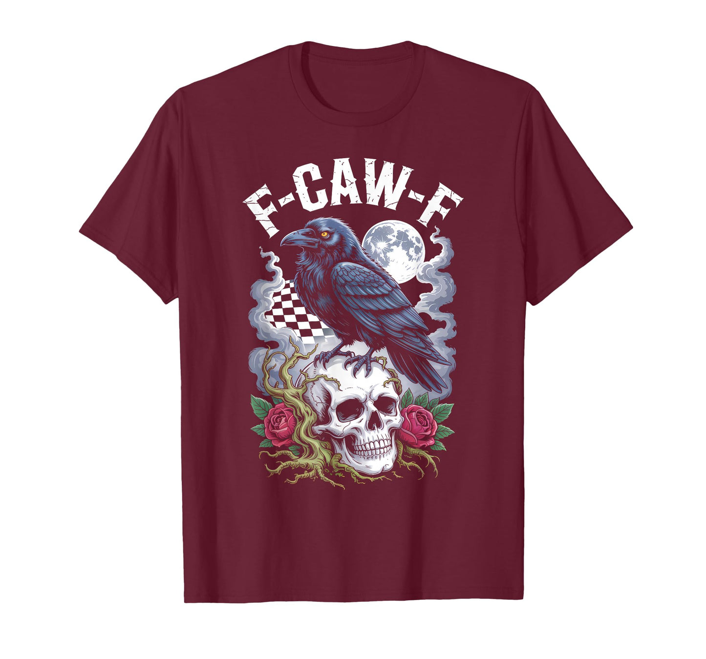 Funny F-Caw-F Black Crow Sound Meme Humor T-Shirt