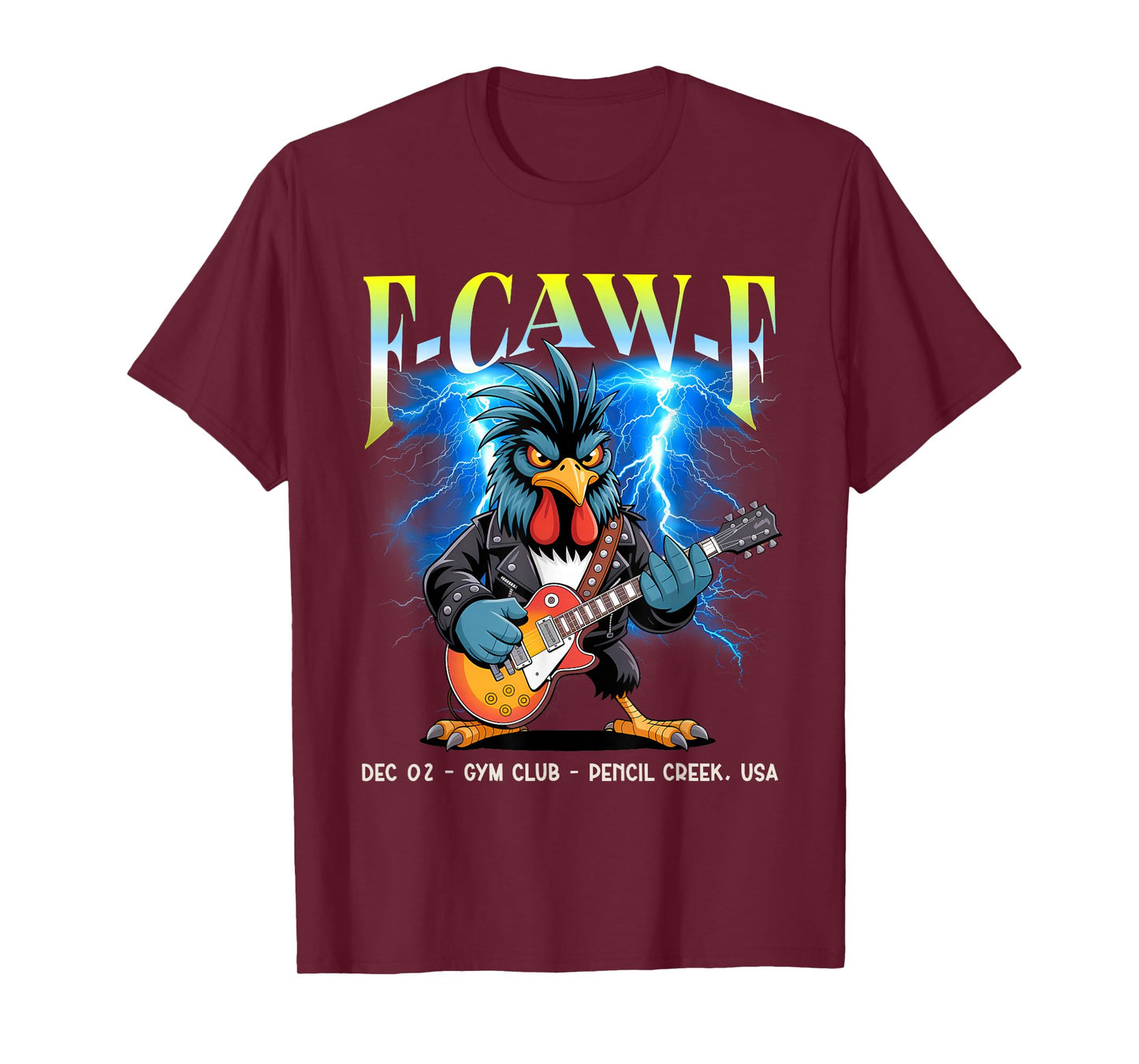 Rooster Punkrock Tour – Crazy Chicken Bootleg Concert T-Shirt