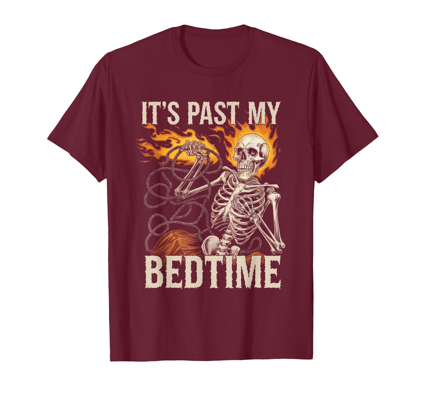 Funny Tshirt Men Humor Skeleton Meme Sarcastic Ironic Tired T-Shirt