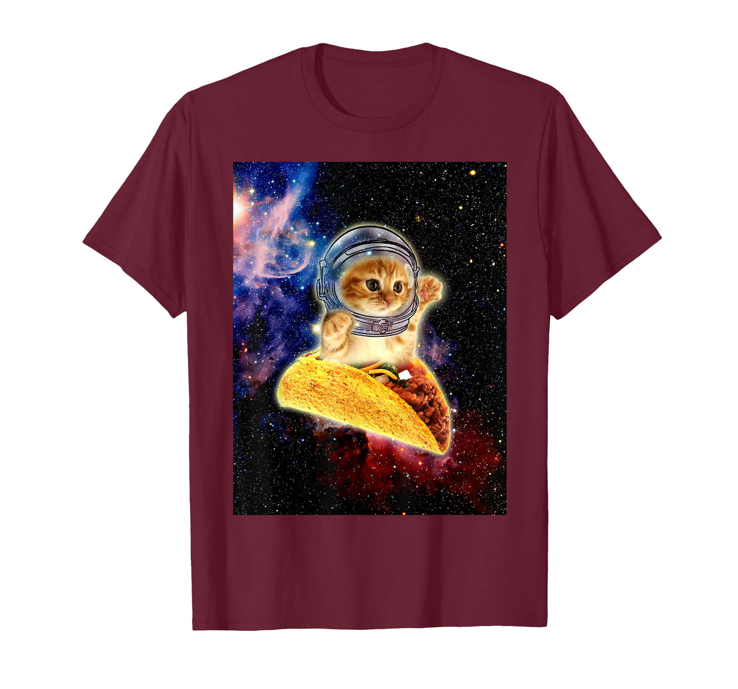 Crazy Space Taco Cat Funny T-Shirt v2