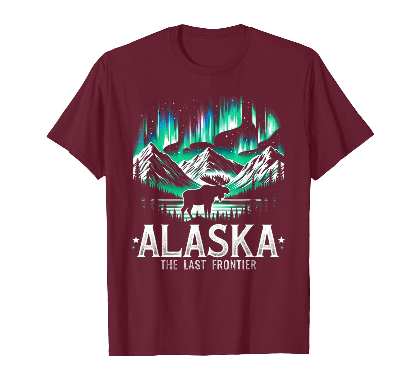 Alaska Day The Last Frontier Alaska Mountain Moose Souvenir T-Shirt