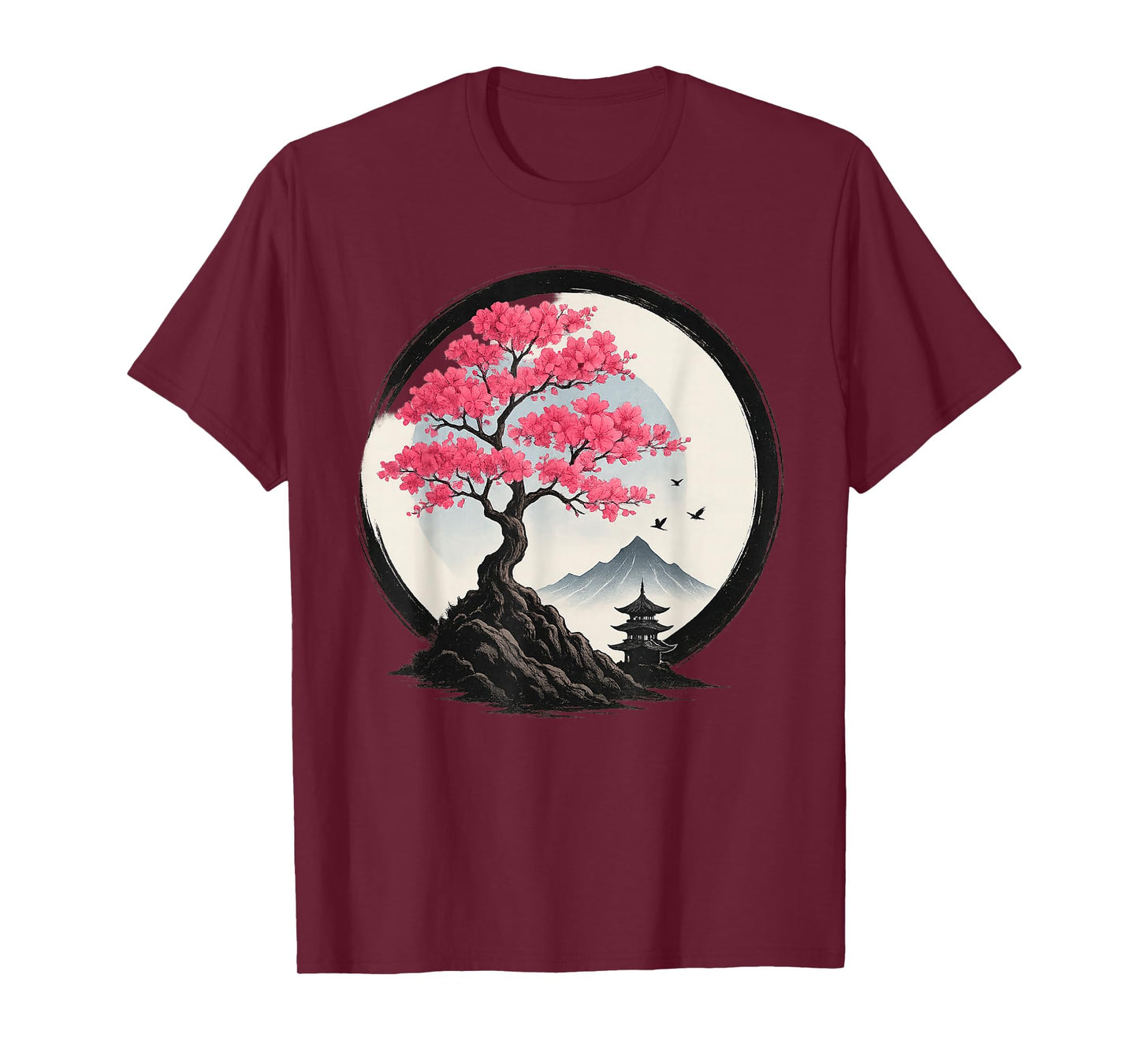 Japanese Sakura Cherry Blossom Tree Aesthetic T-Shirt
