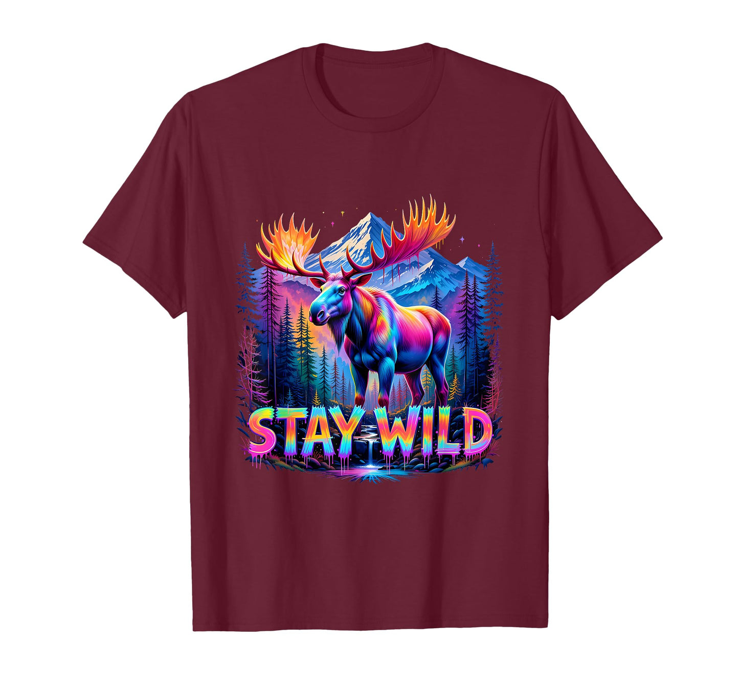 Nature Adventure Stay Wild Team Wilderness Bear Mountain T-Shirt