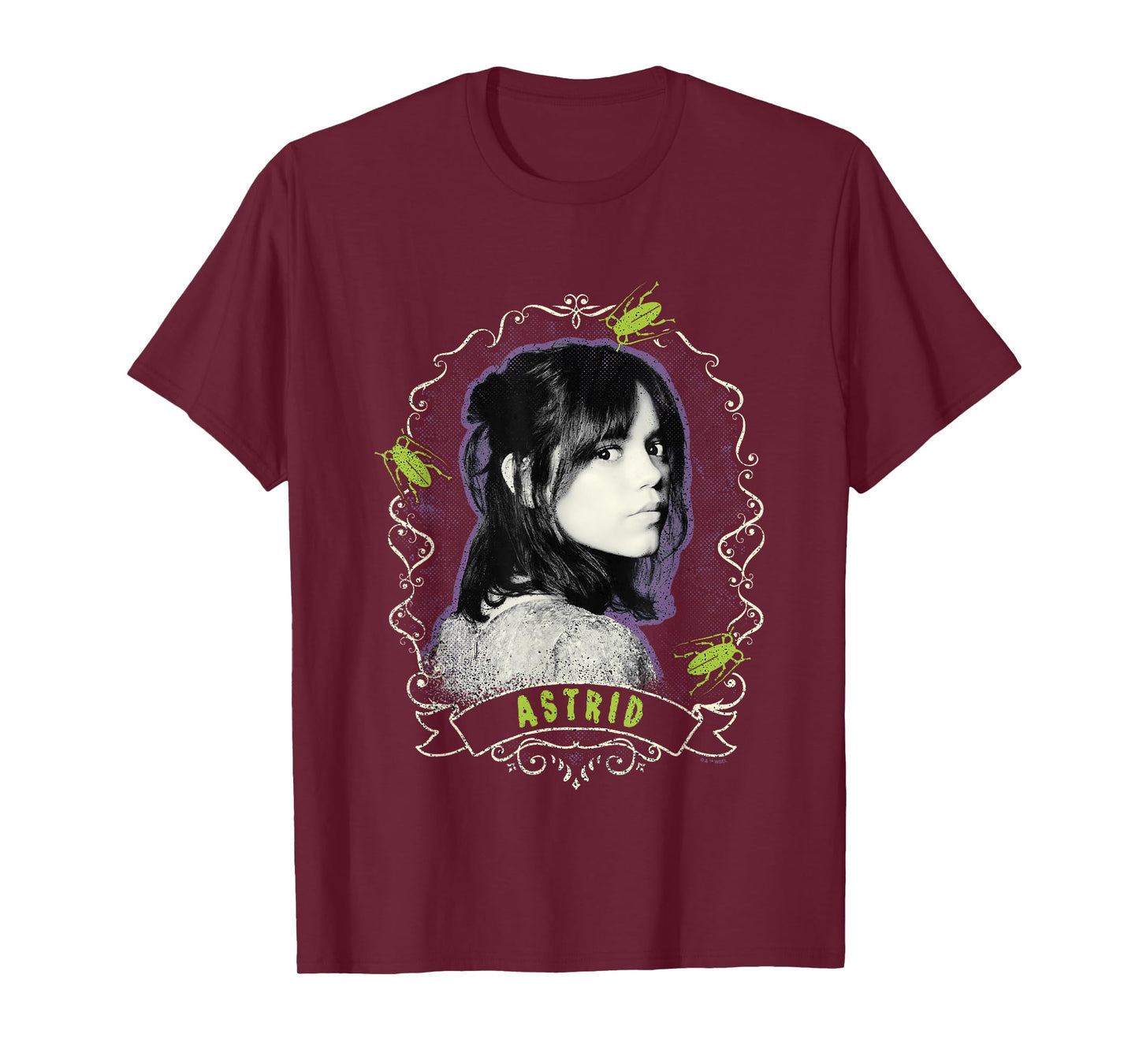 Beetlejuice Beetlejuice Astrid Deetz Face Portrait Vintage T-Shirt
