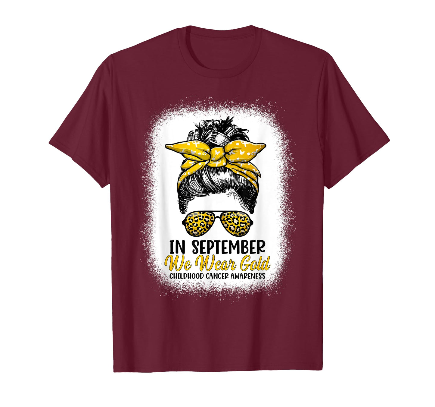 In September We Wear Gold - Childhood Cancer Awareness Month T-Shirt