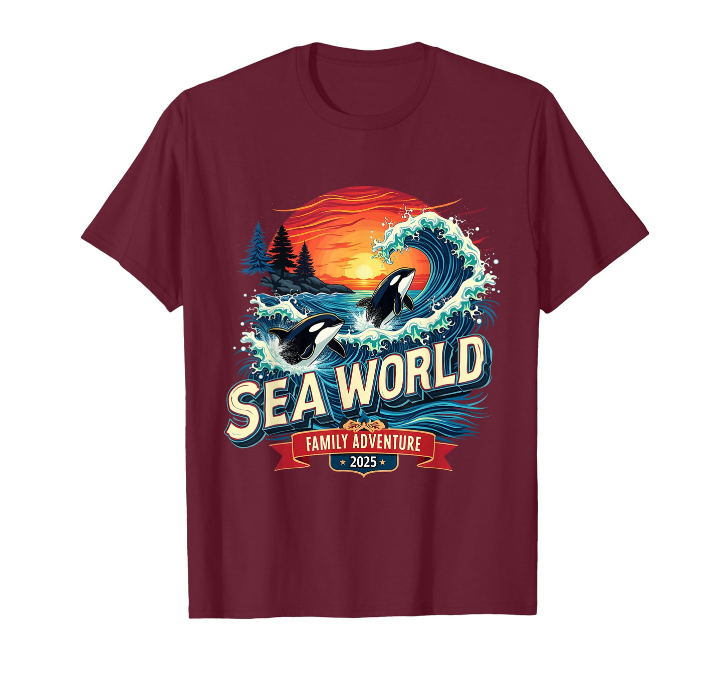 Sea World 2025 Ocean Explorer Memories Family Adventure T-Shirt