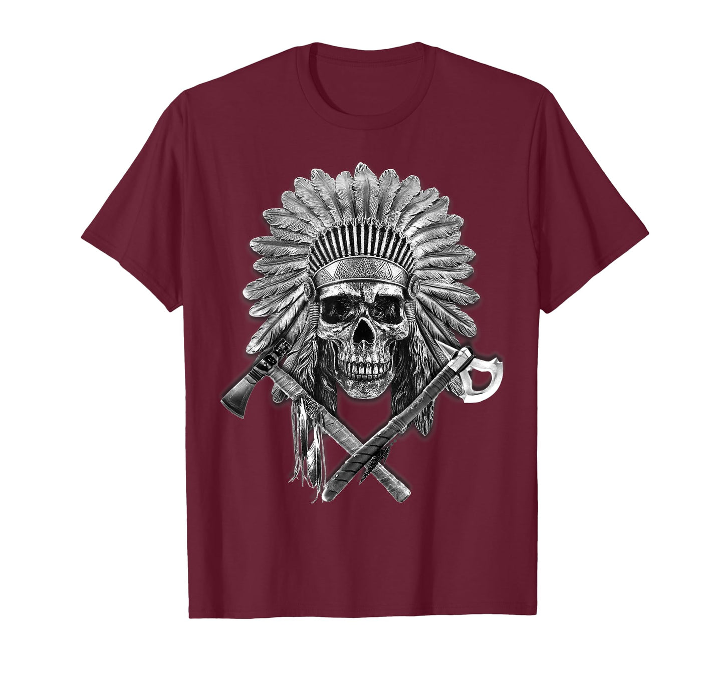 Native American T Shirt Chief Pipe Skull Eternal Spirit Gift T-Shirt