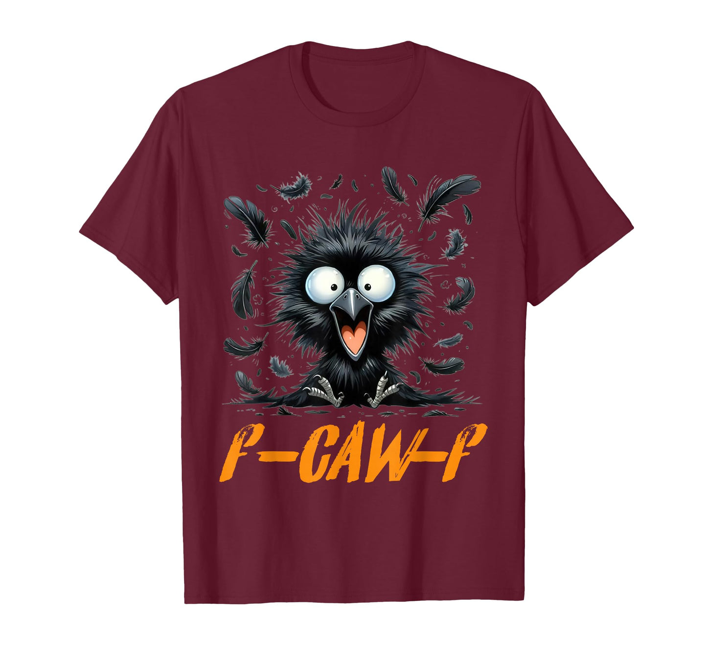 Funny f caw f Crow Women Men, Gothic Halloween Raven Meme T-Shirt