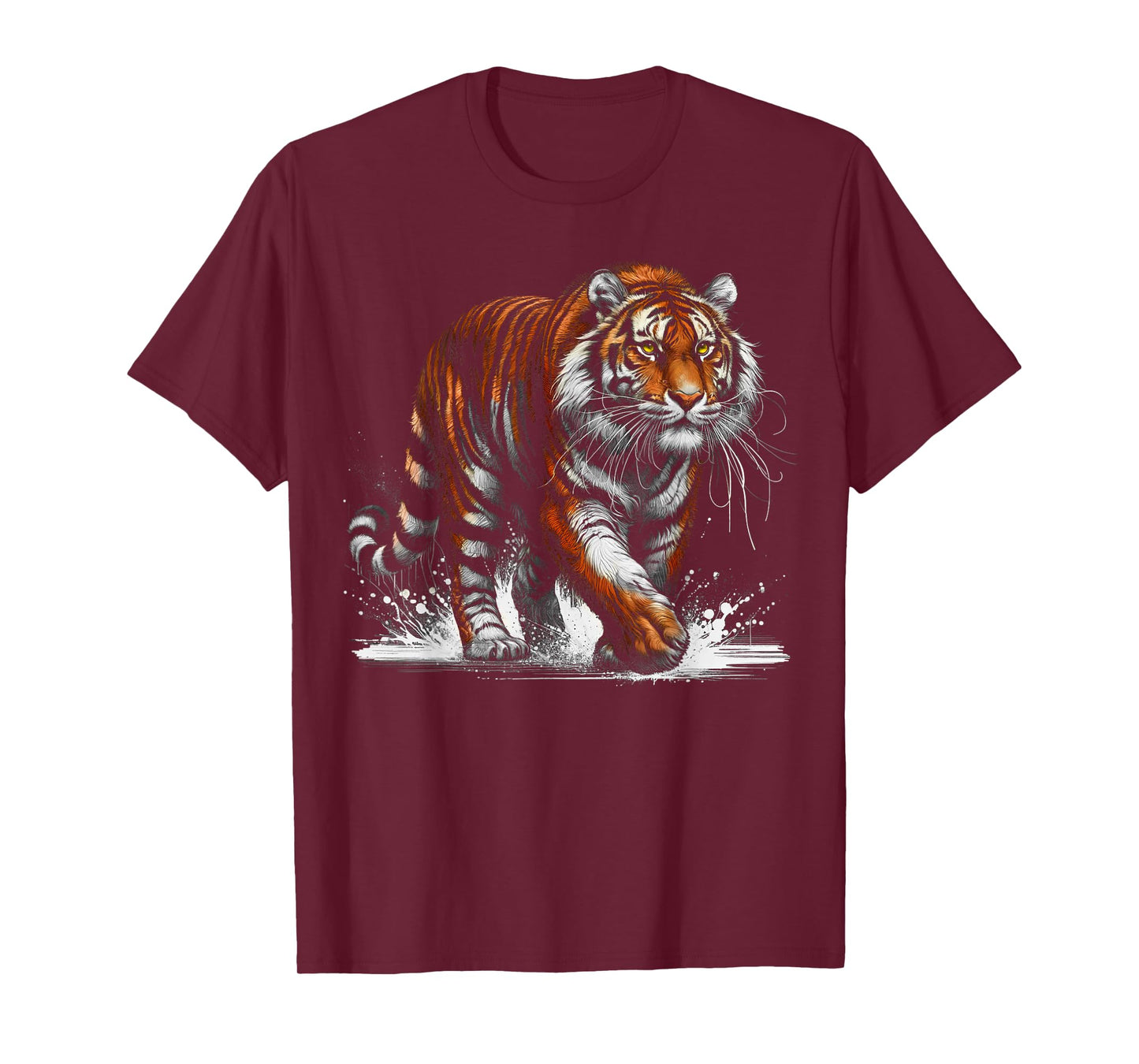 Proud Wandering Tiger in Artistic Style. T-Shirt