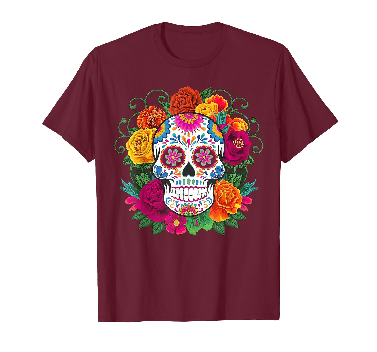 Dia De Los Muertos Costume Day of The Dead Sugar Skull T-Shirt