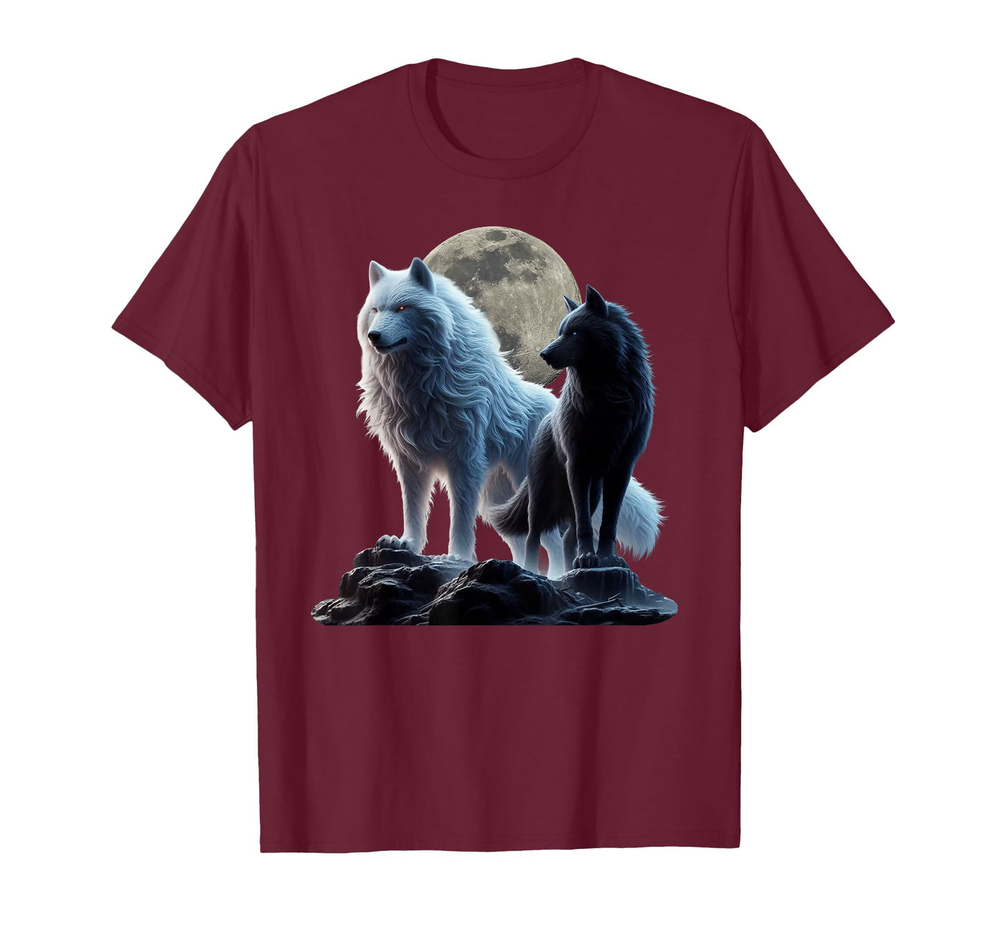 dire wolf white wolf and black wolf Aenocyon dirus dire wolf T-Shirt