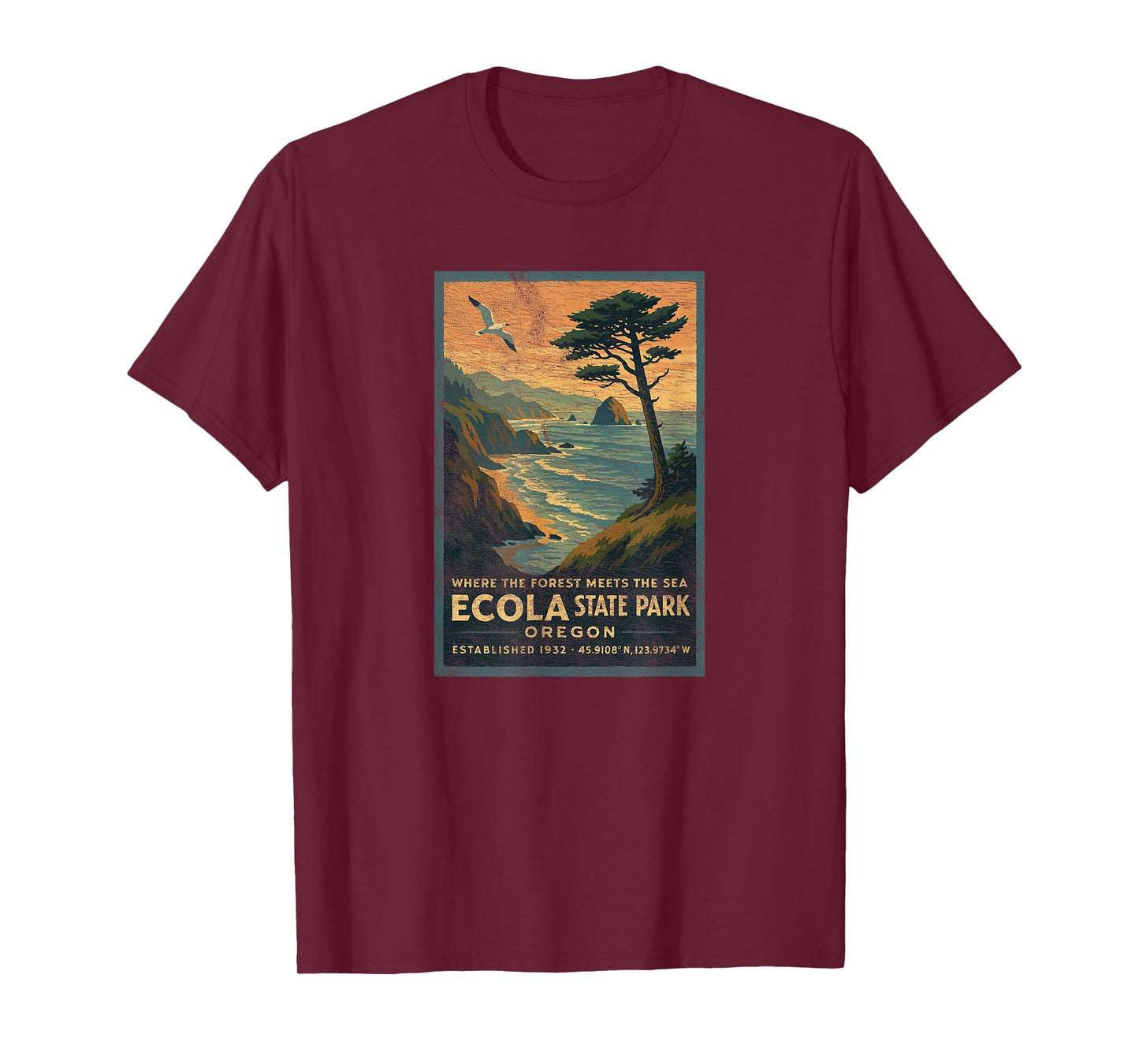 Ecola State Park Oregon T-Shirt