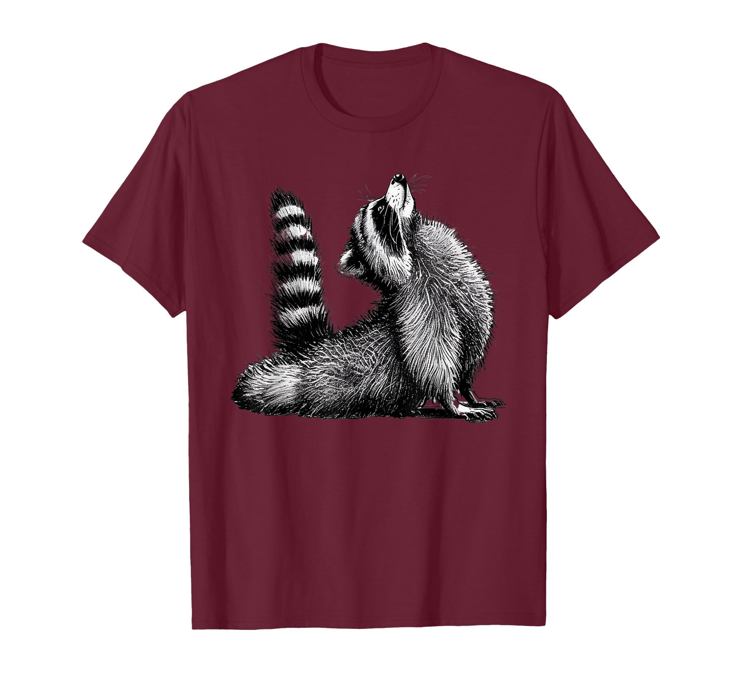 Funny Raccoon Yoga Relaxed Nature Wildlife Animal Lovers T-Shirt