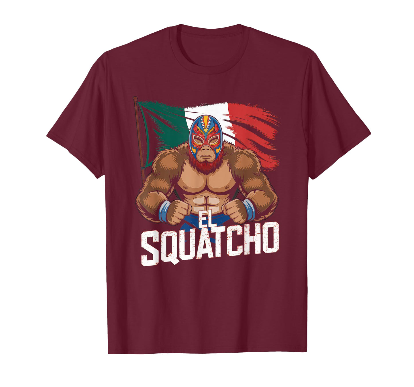 El Squatcho Tshirt Men Women Bigfoot Sasquatch Mexican T-Shirt