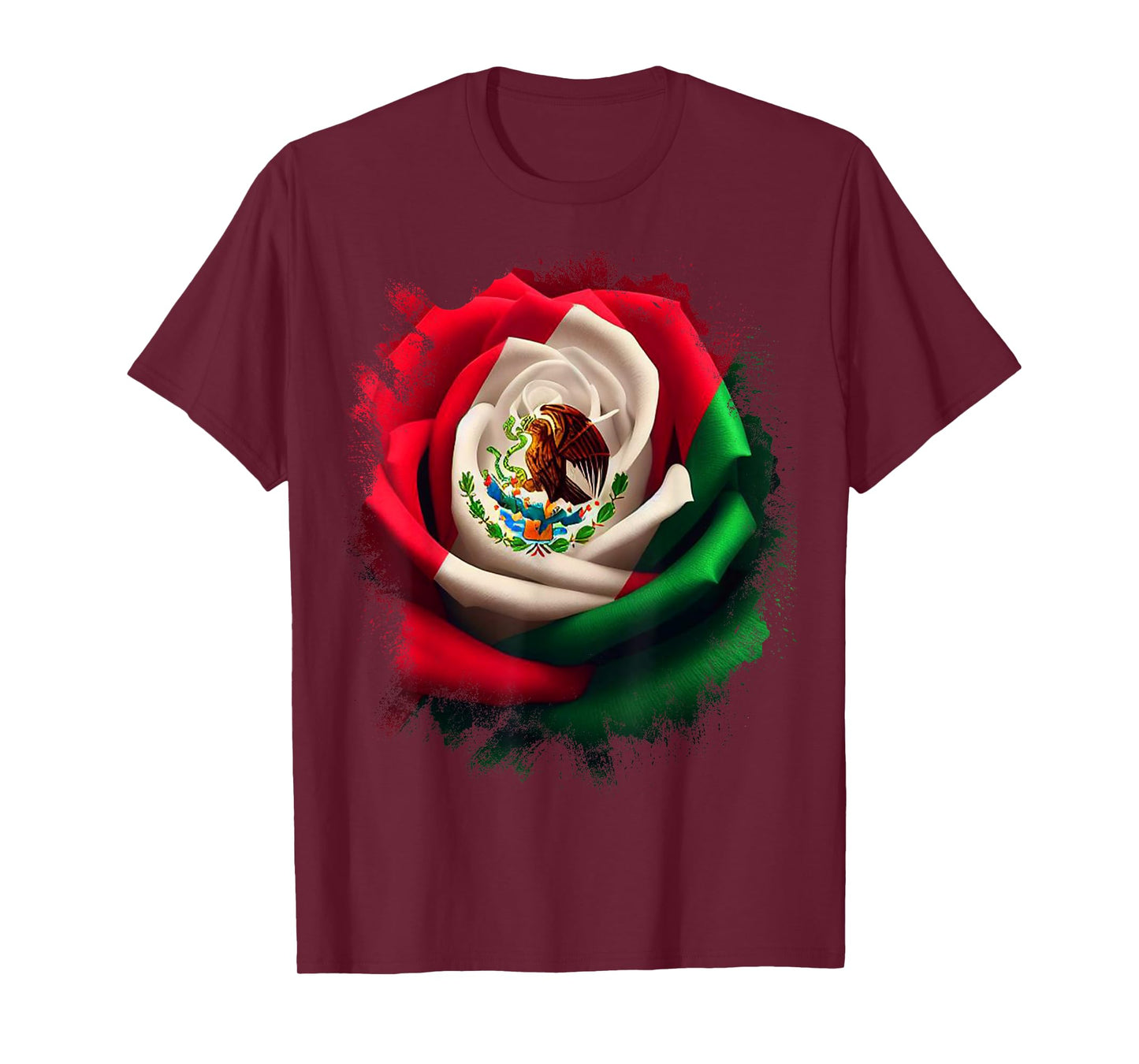 Mexico Gift Rose Tijuana Mexican Hispanic Pride Poncho T-Shirt