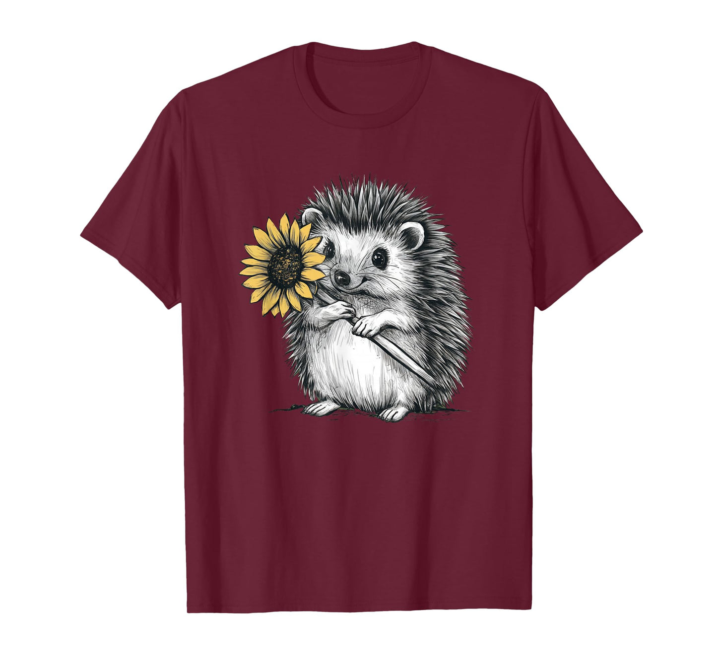 Cute hedgehog with sunflower T-Shirt