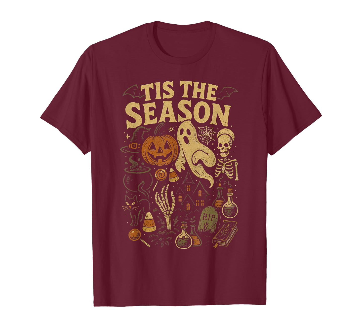 Retro Halloween Tis' The Season T-Shirt