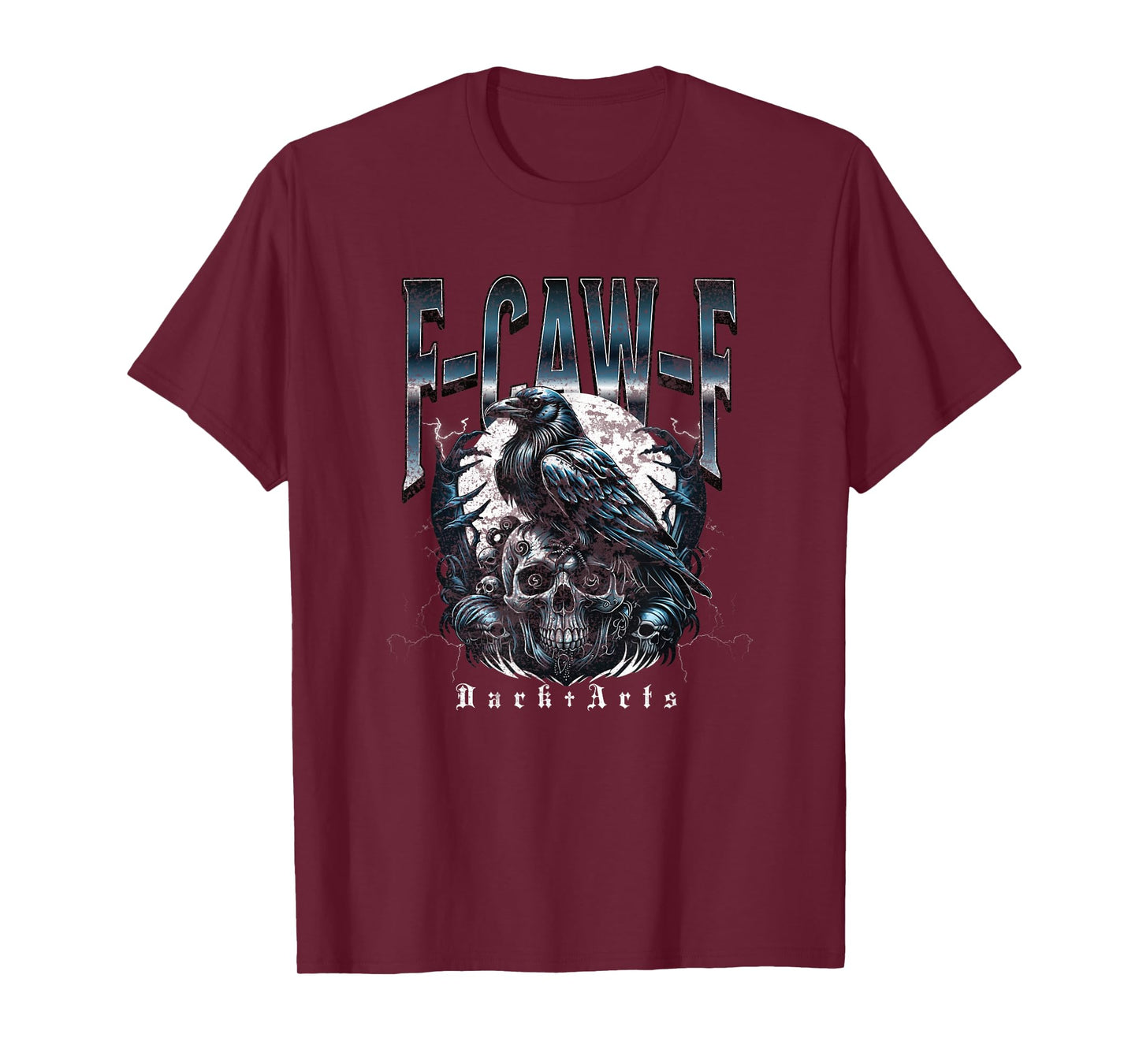 F-CAW-F Crow Graphic Adult Humor Design T-Shirt