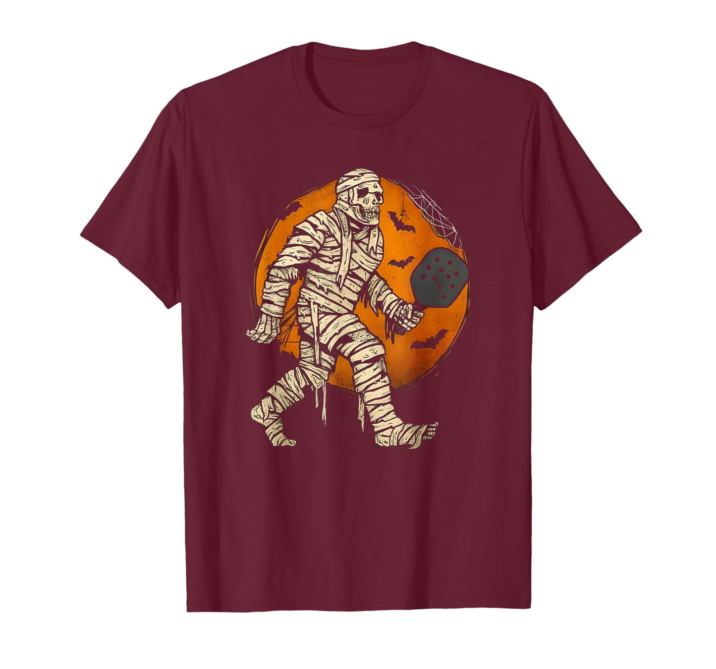 Pickleball Halloween Spooky Paddle and Pumpkin Vibes T-Shirt