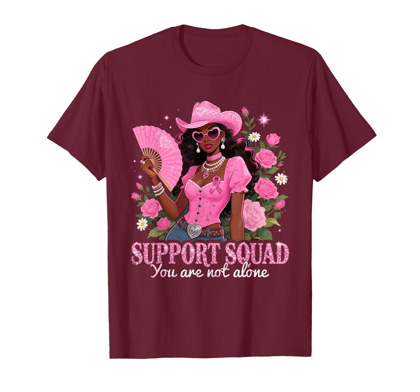 Support Squad Pink Breast Cancer Awareness T-Shirt
