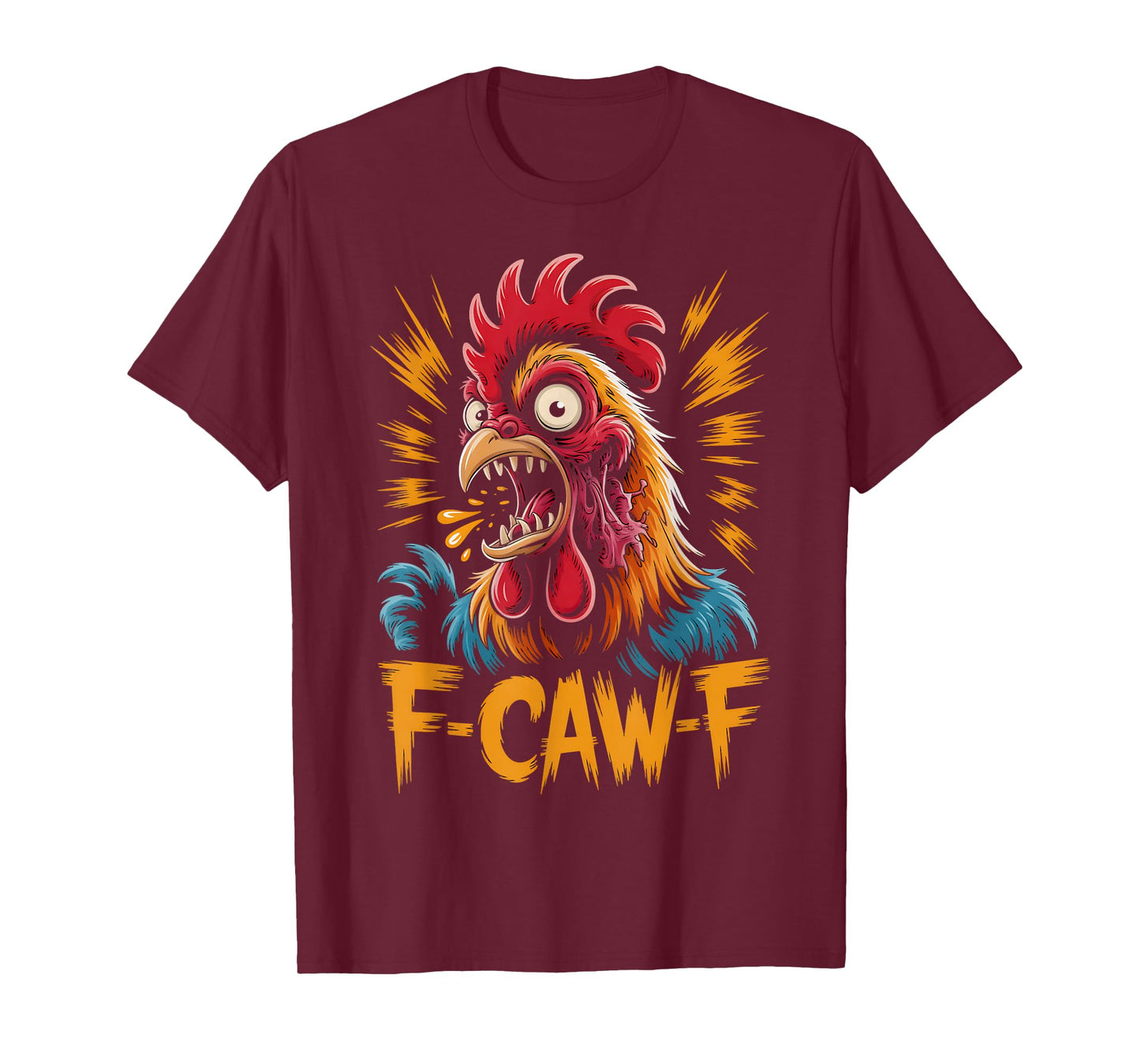 Zombie Chicken Funny Scary Rooster Halloween Horror F-CAW-F T-Shirt