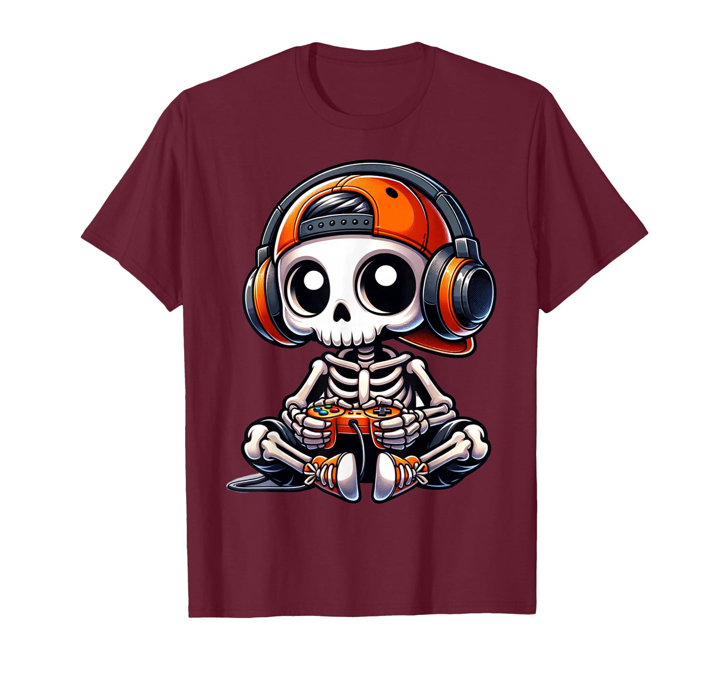 Gamer Halloween – Video Game Skeleton with Controller T-Shirt
