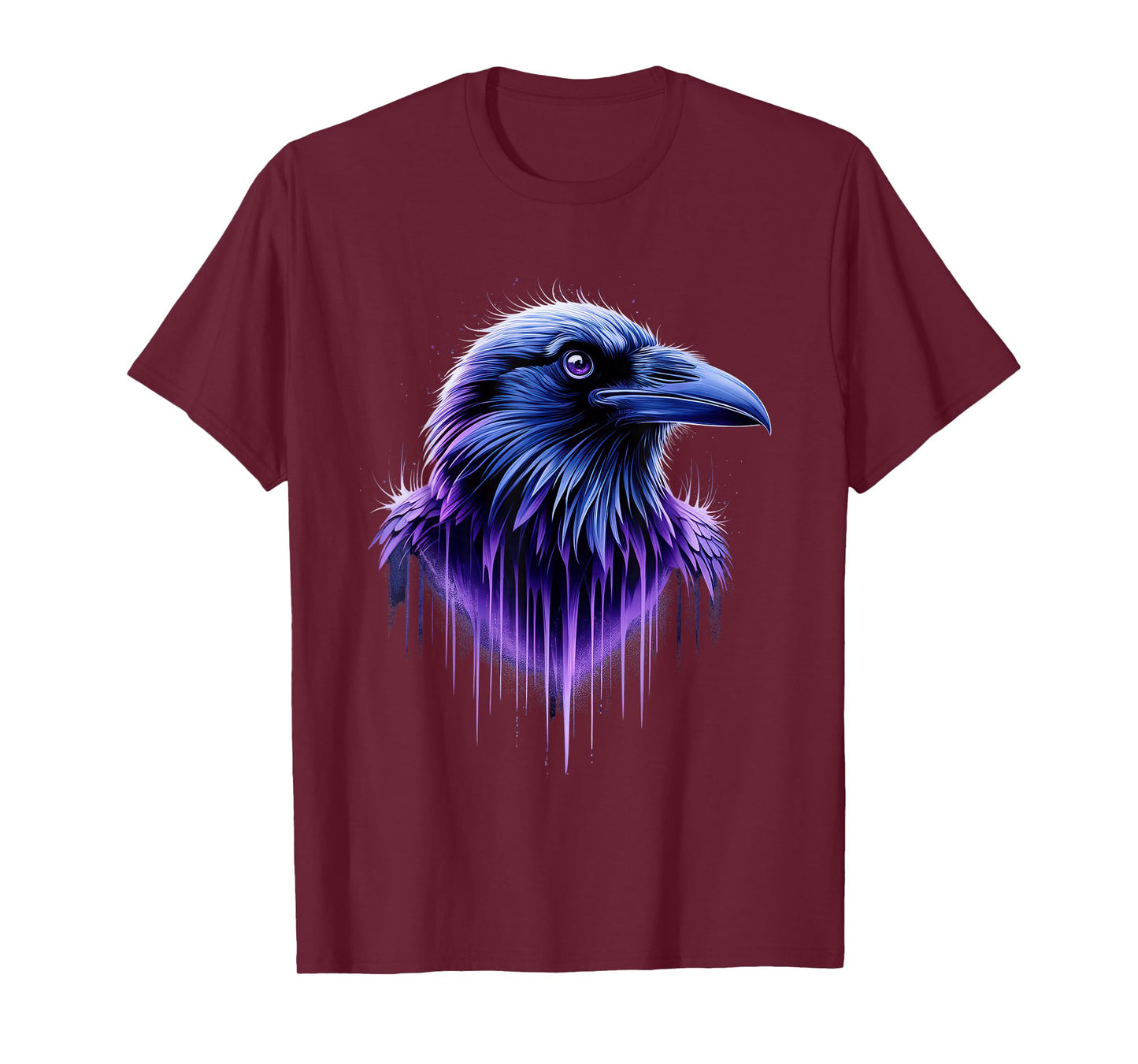 Raven Tshirt Men Women Purple Animal School Sport Fan T-Shirt