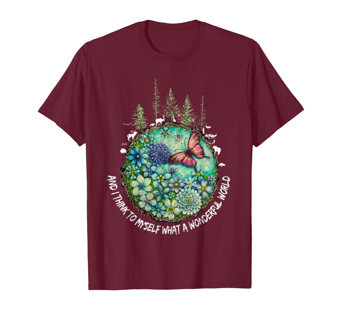 and I Think to Myself What A Wonderful World Hippie Peace T-Shirt