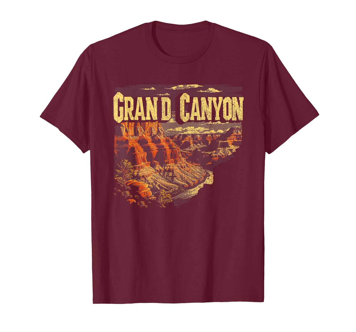 Grand Canyon - US National Park Vintage Men Women Kids Retro T-Shirt