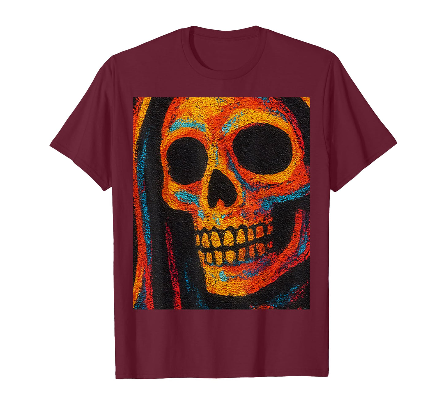 Graffiti Santa Muerte Skeleton Reaper Urban Street Art T-Shirt