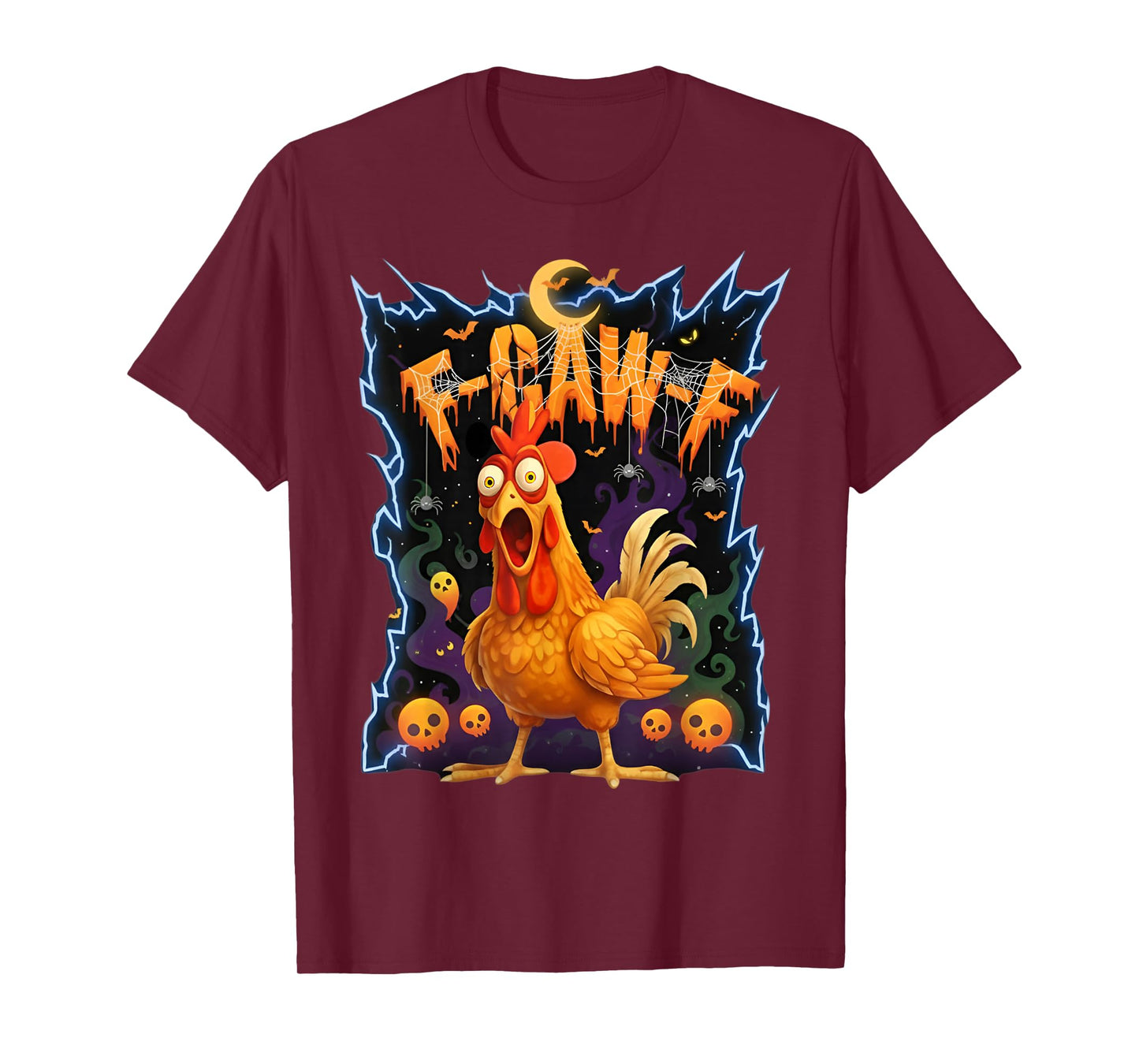 Funny Halloween Chicken F-Caw-F T-Shirt