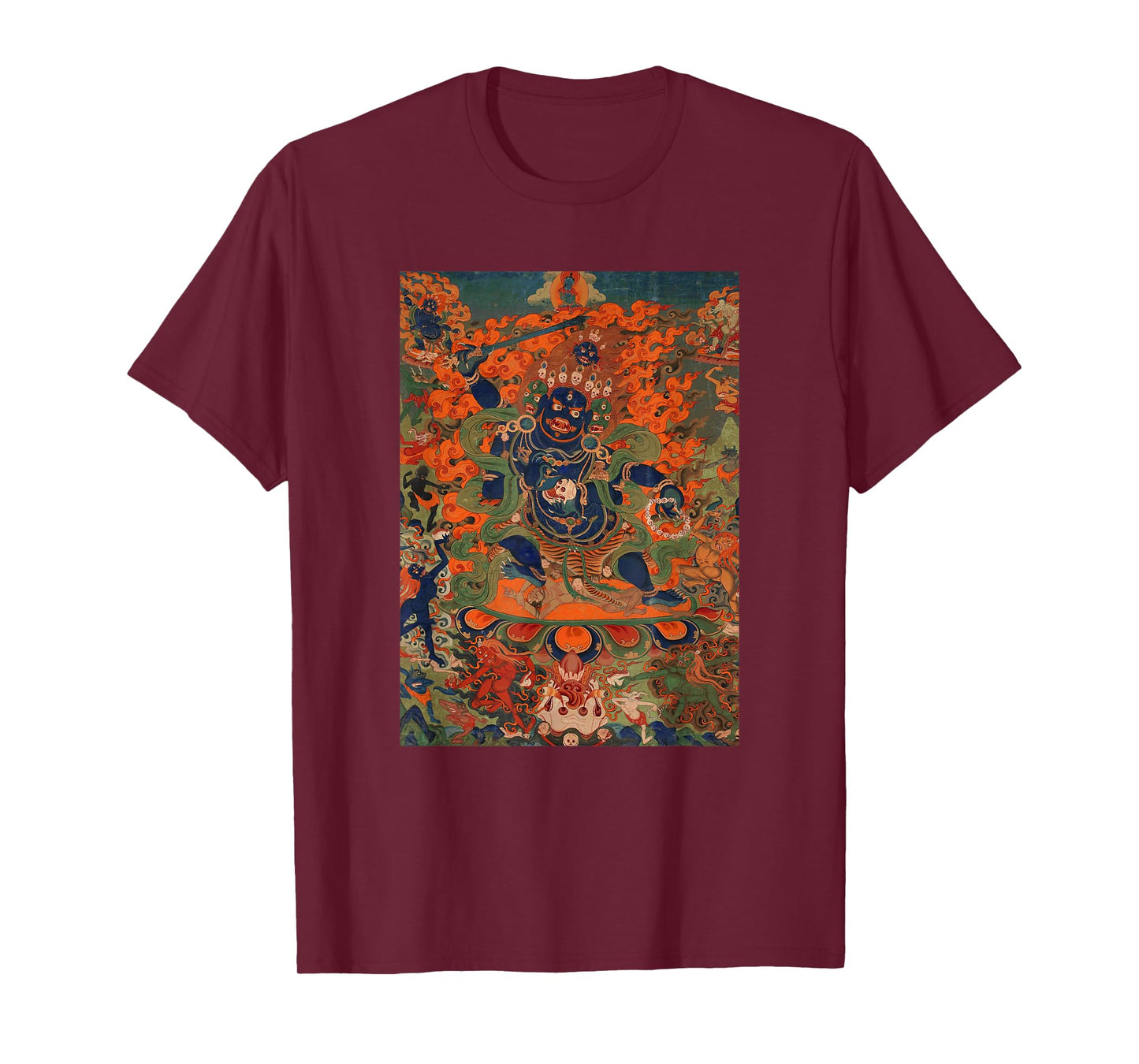 Four Faced Mahakala Tibetan Buddhist Thangka Buddhism T-Shirt