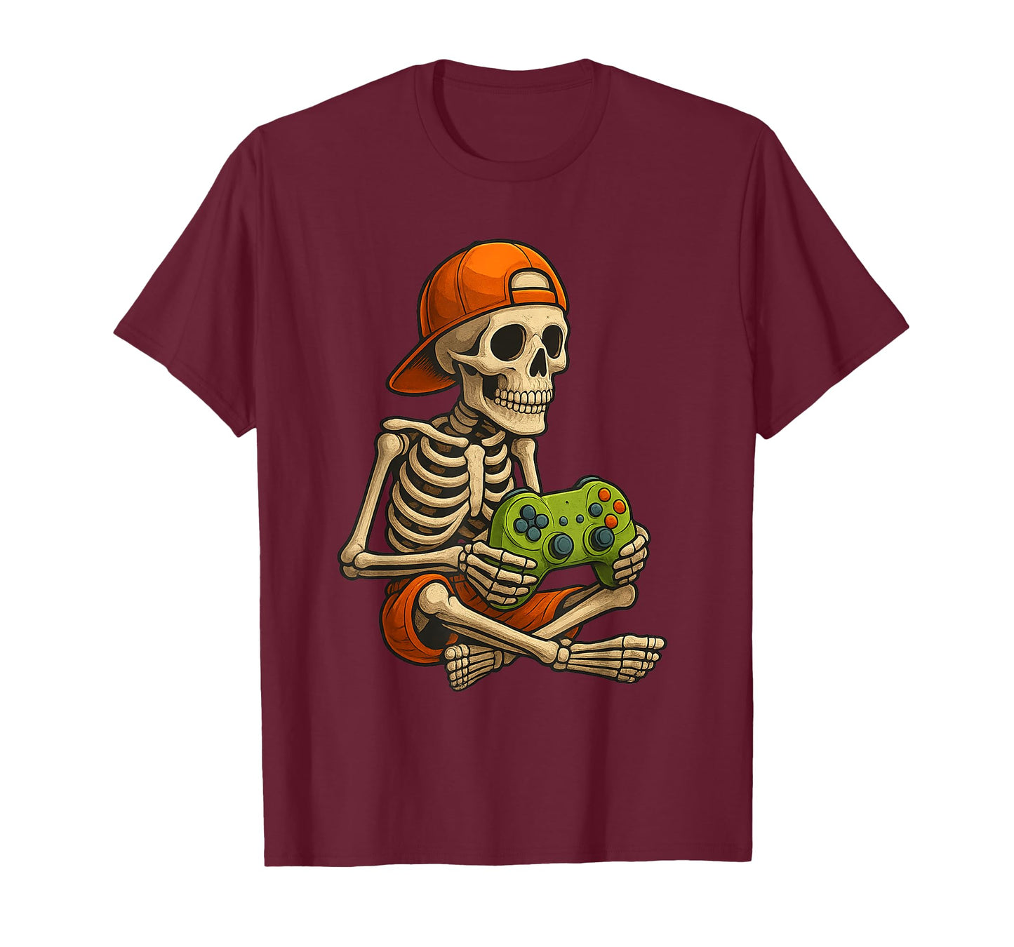 Gamer Halloween – Video Game Skeleton with Controller T-Shirt