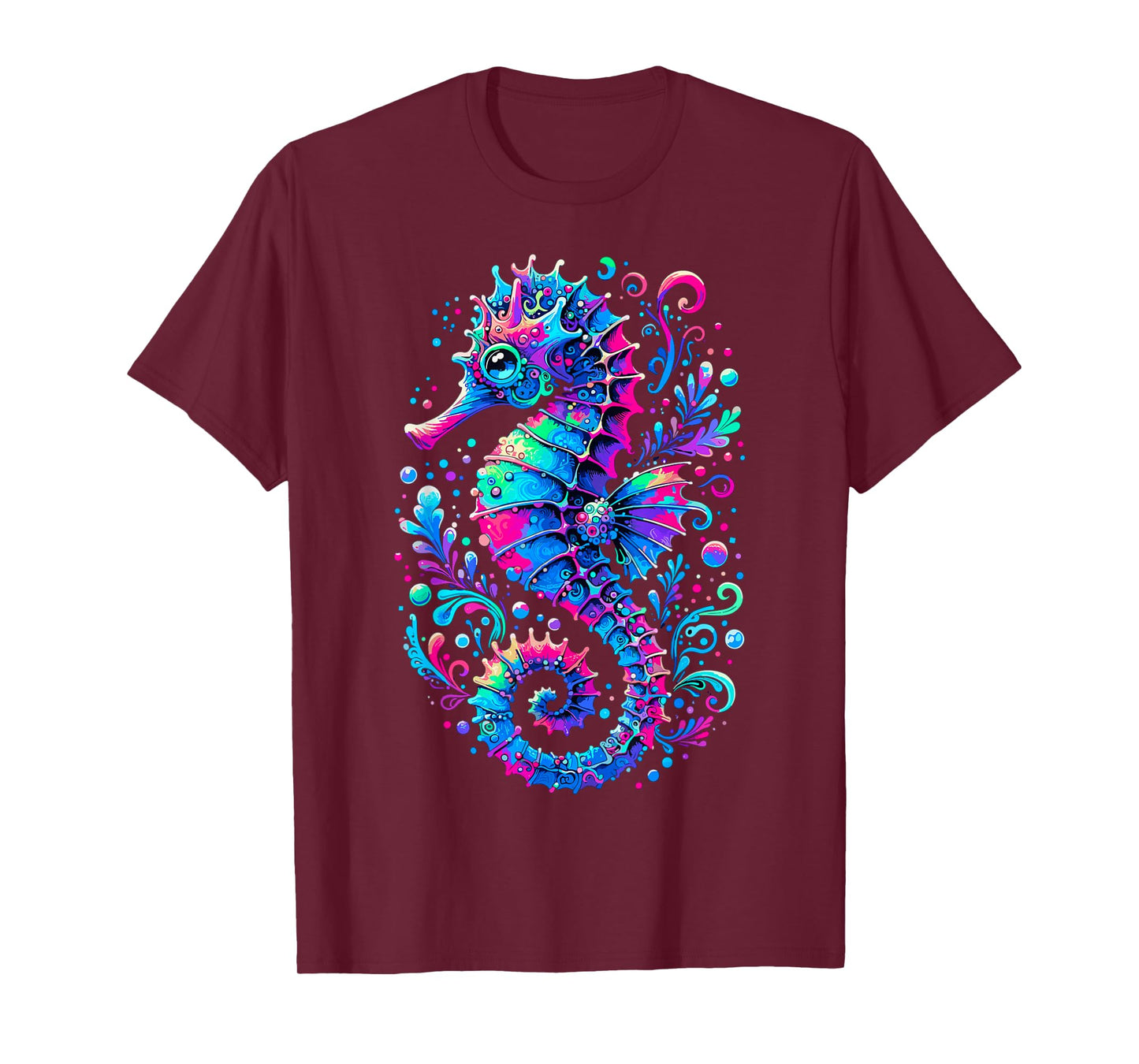 Seahorse Ocean Animal Colorful Underwater Seahorse T-Shirt