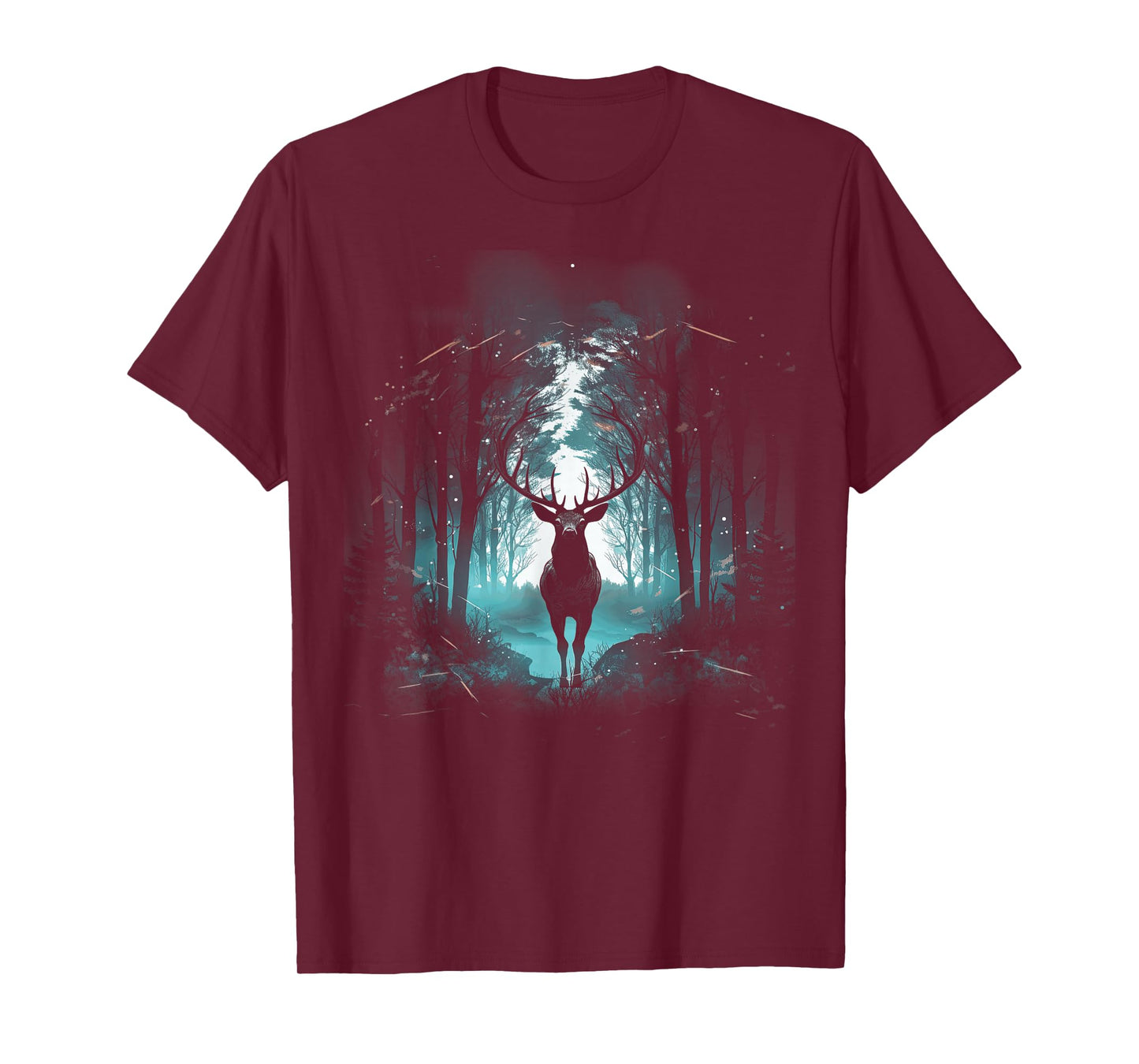 Forest Deer Wildlife Animal Illustration T-Shirt