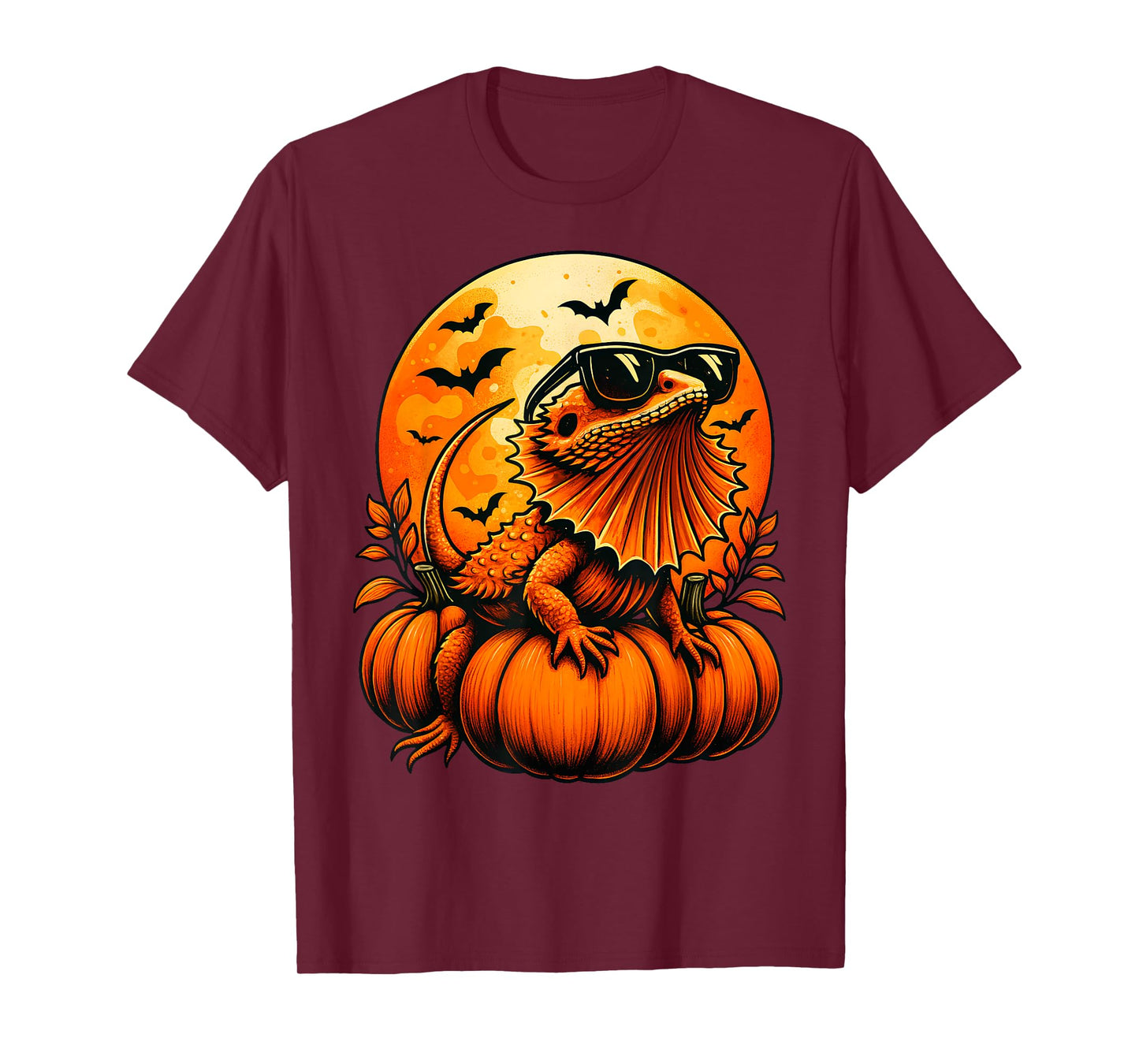 Cute Bearded Dragon Pumpkin Halloween Fall Autumn Season T-Shirt