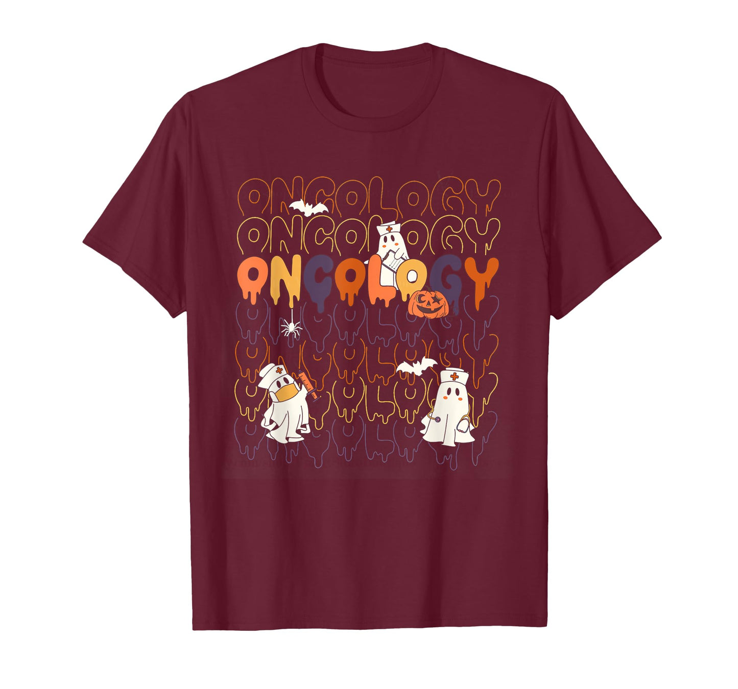 Women Halloween Oncology Nurse Heme Onc RN Cancer Fighting T-Shirt
