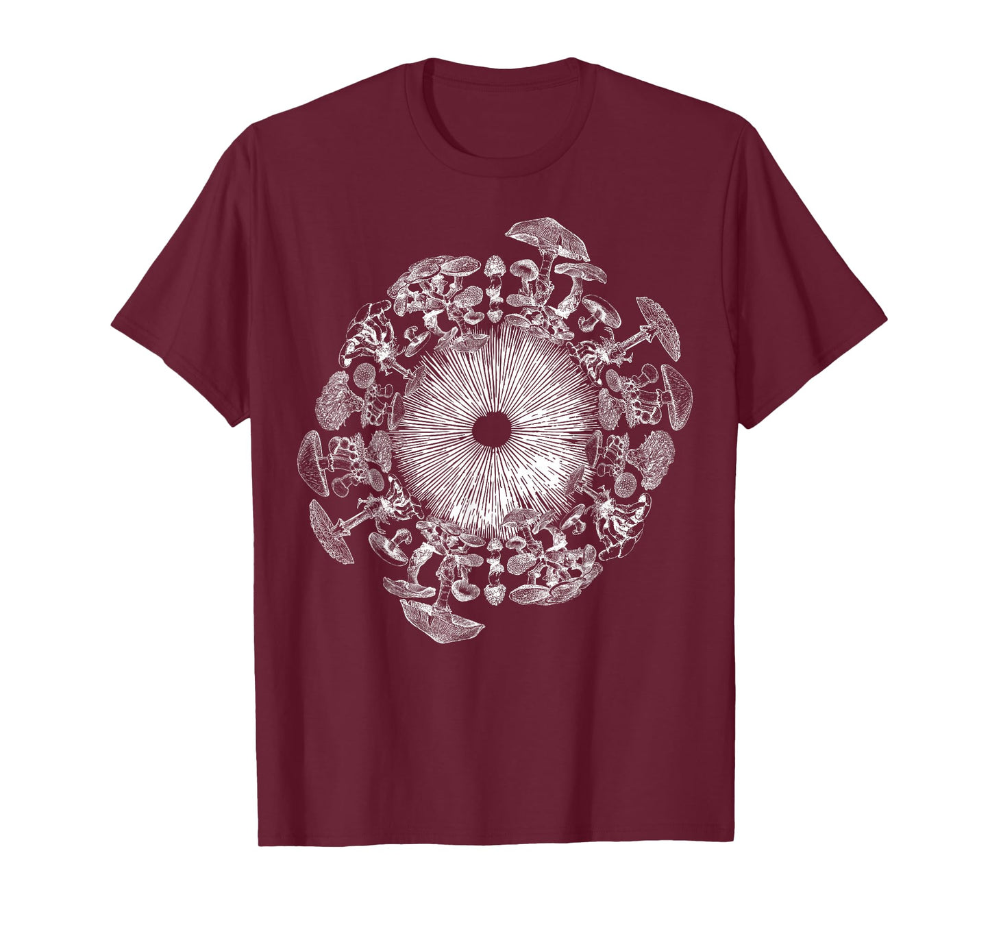 Mushroom Iris Mycology Foraging Mycologist Spore Print T-Shirt