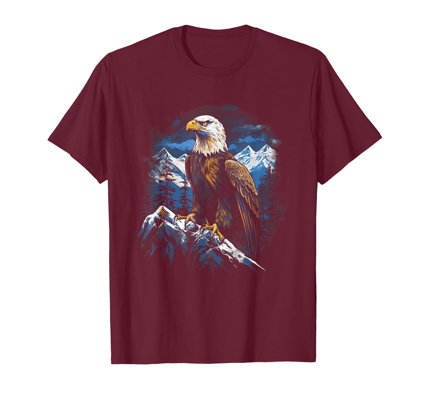 Eagle Landscapes Wilderness Mountains Bald Eagle Majestic Breathtaking Bird Nature Freedom USA T-Shirt