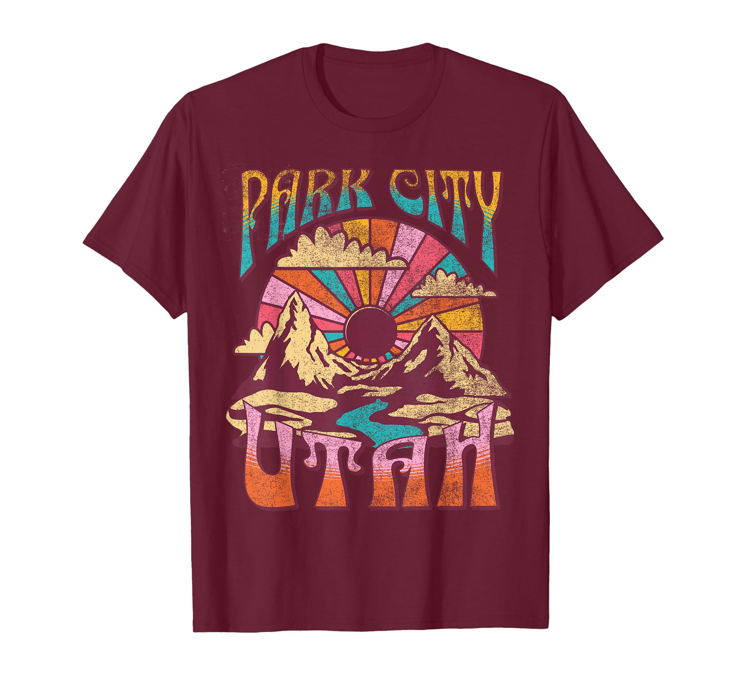 Park City Utah Nature Hiking Mountains Outdoors Vintage T-Shirt