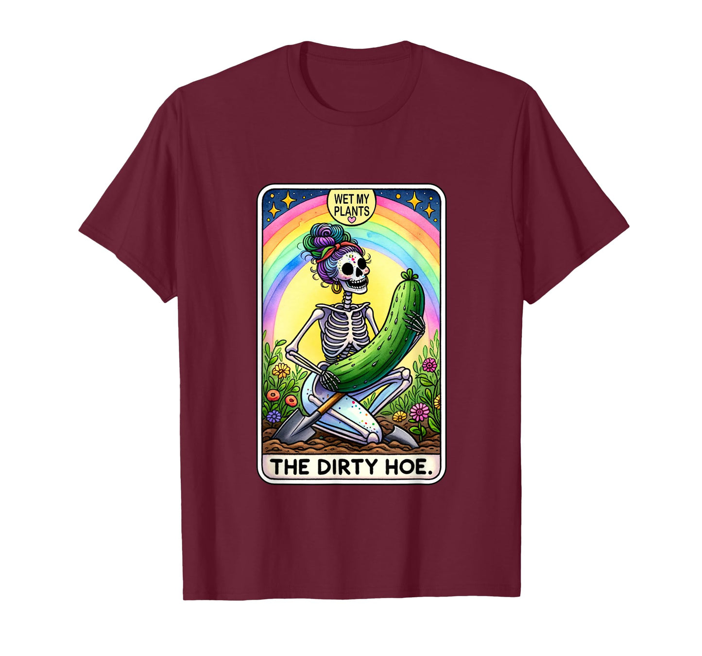 Funny Dirty Gardening For Women Tarot Card The Dirty Hoe T-Shirt