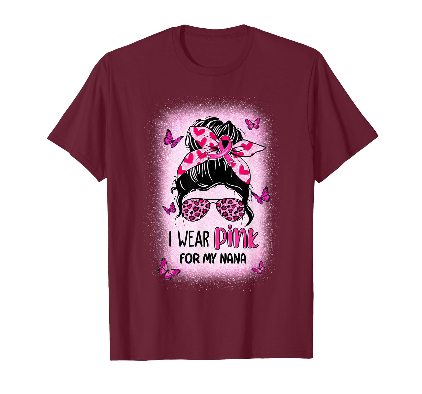 I Wear Pink For My Nana Breast Cancer Awareness T-Shirt