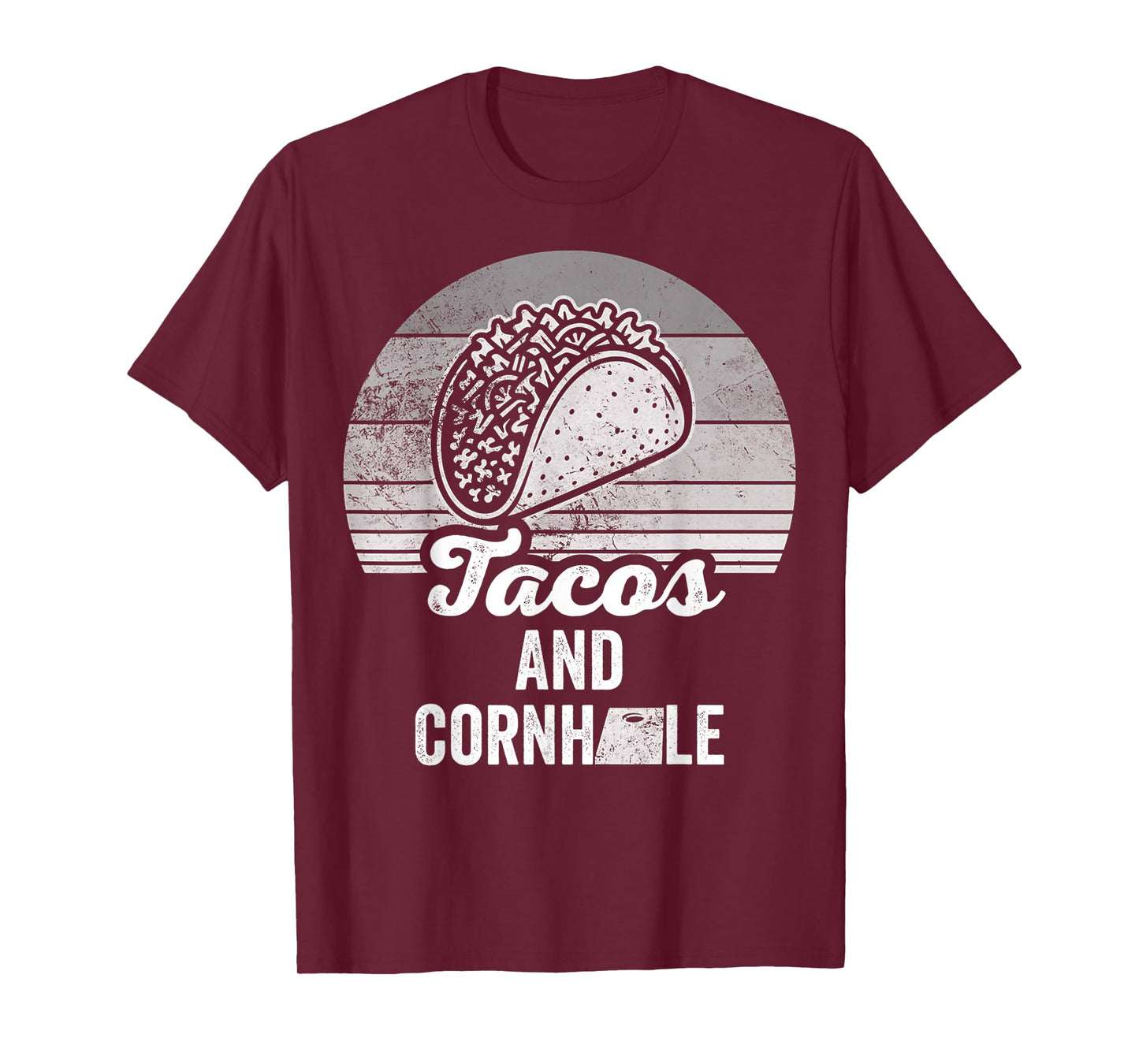 Tacos and Cornhole Fun Game Lovers Design T-Shirt