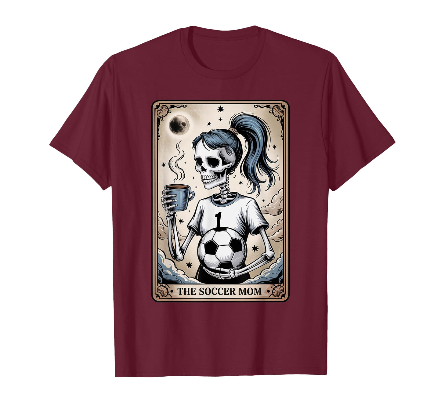 Soccer Mom Tarot Card, Vintage Halloween Soccer Mama T-Shirt