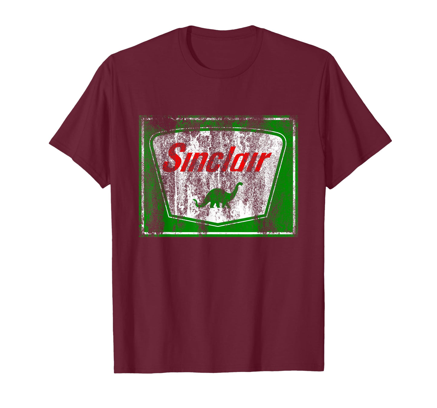 Dinosaur Gas Station Vintage Retro Mens Womens and Kids T-Shirt