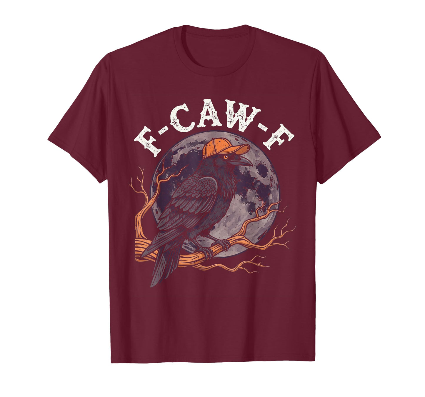 Funny F-Caw-F Black Bird Crow Gothic Halloween Men Women T-Shirt