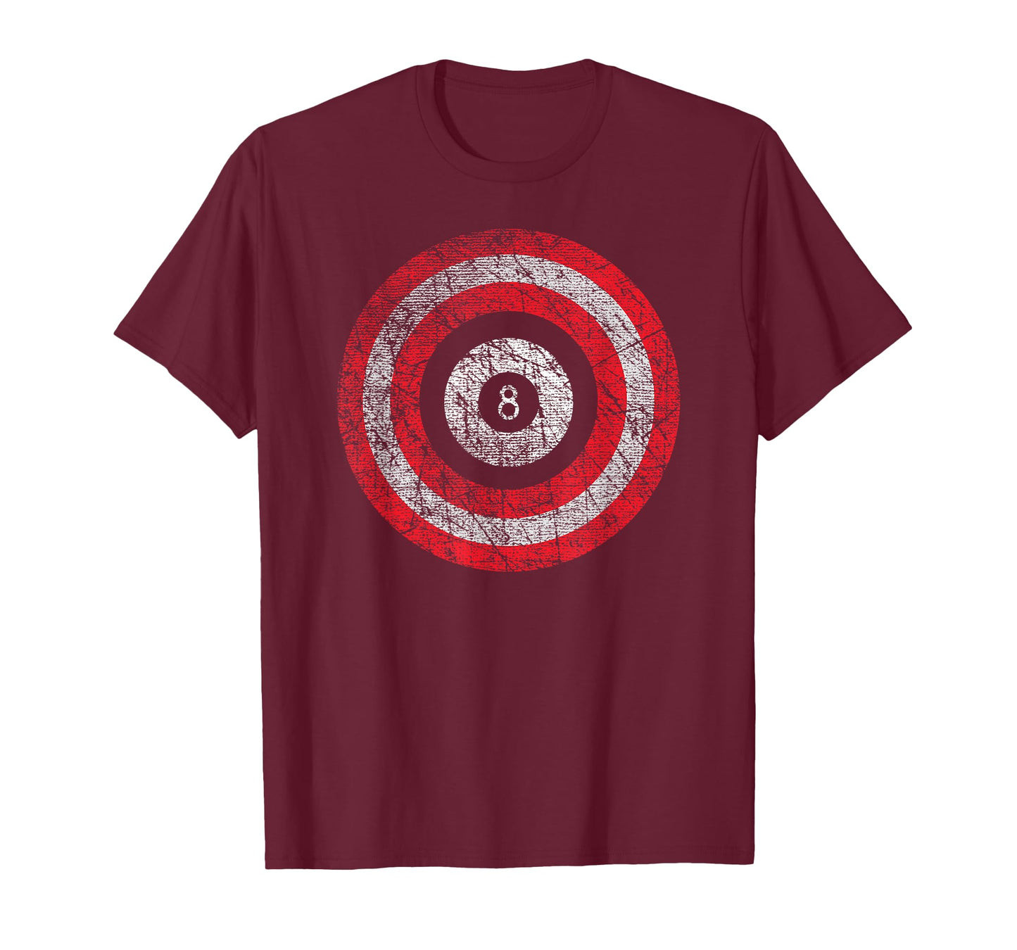 Pool Billiard Shirt Patriotic Odd Ball T-shirt T-Shirt