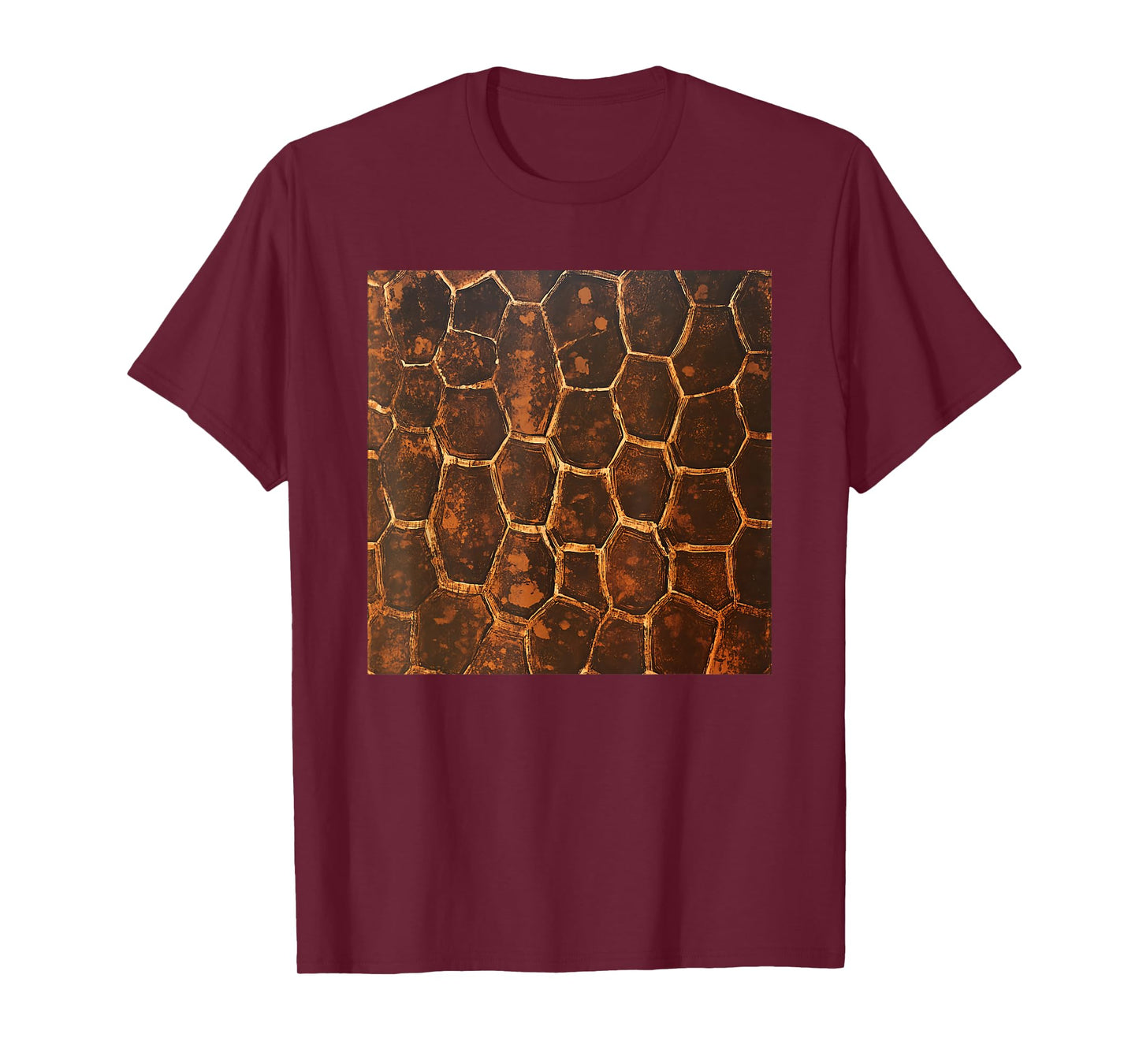 Turtle Shell Pattern Print T-Shirt