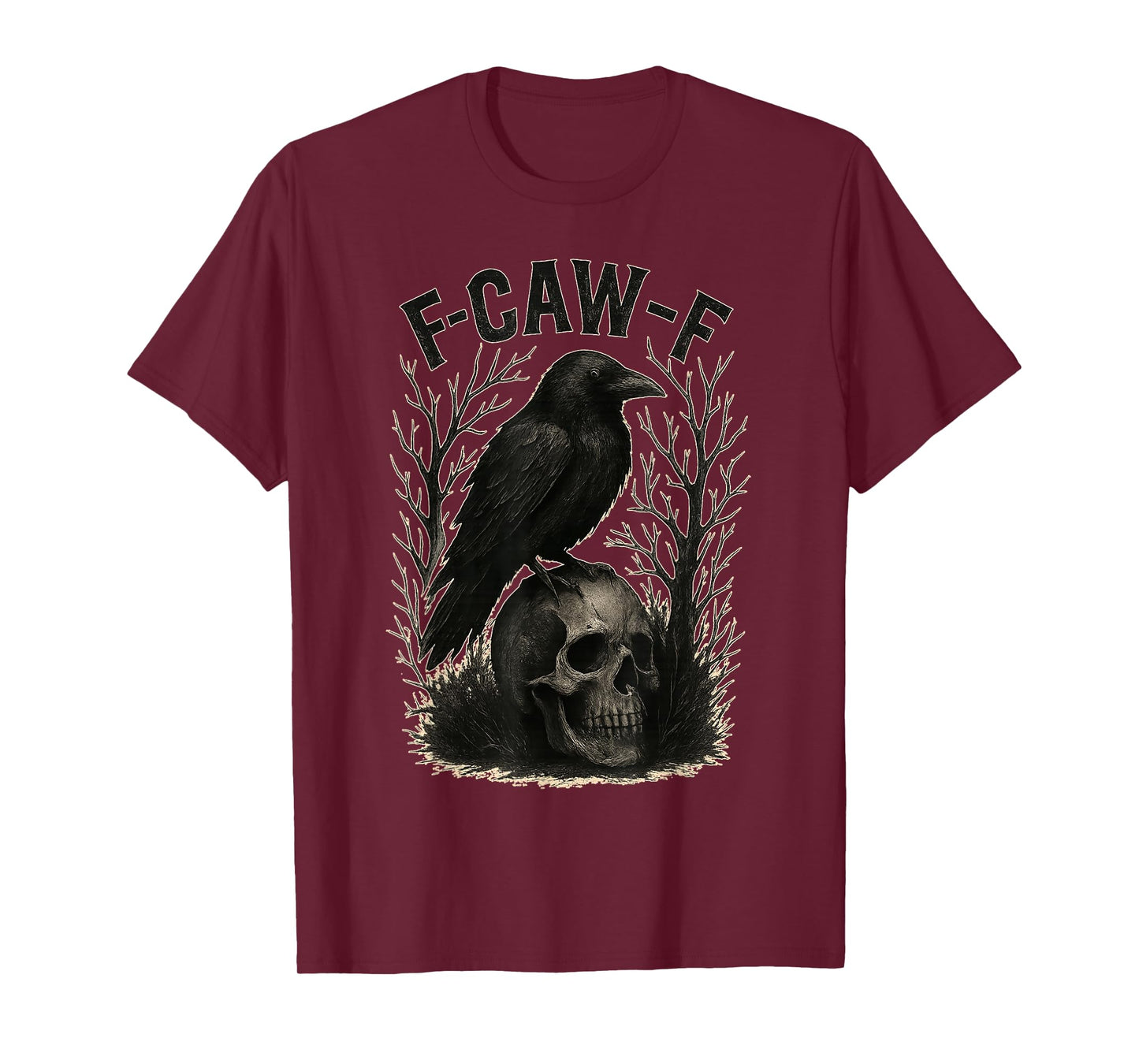 Funny Black Bird, F-Caw-F Crow T-Shirt