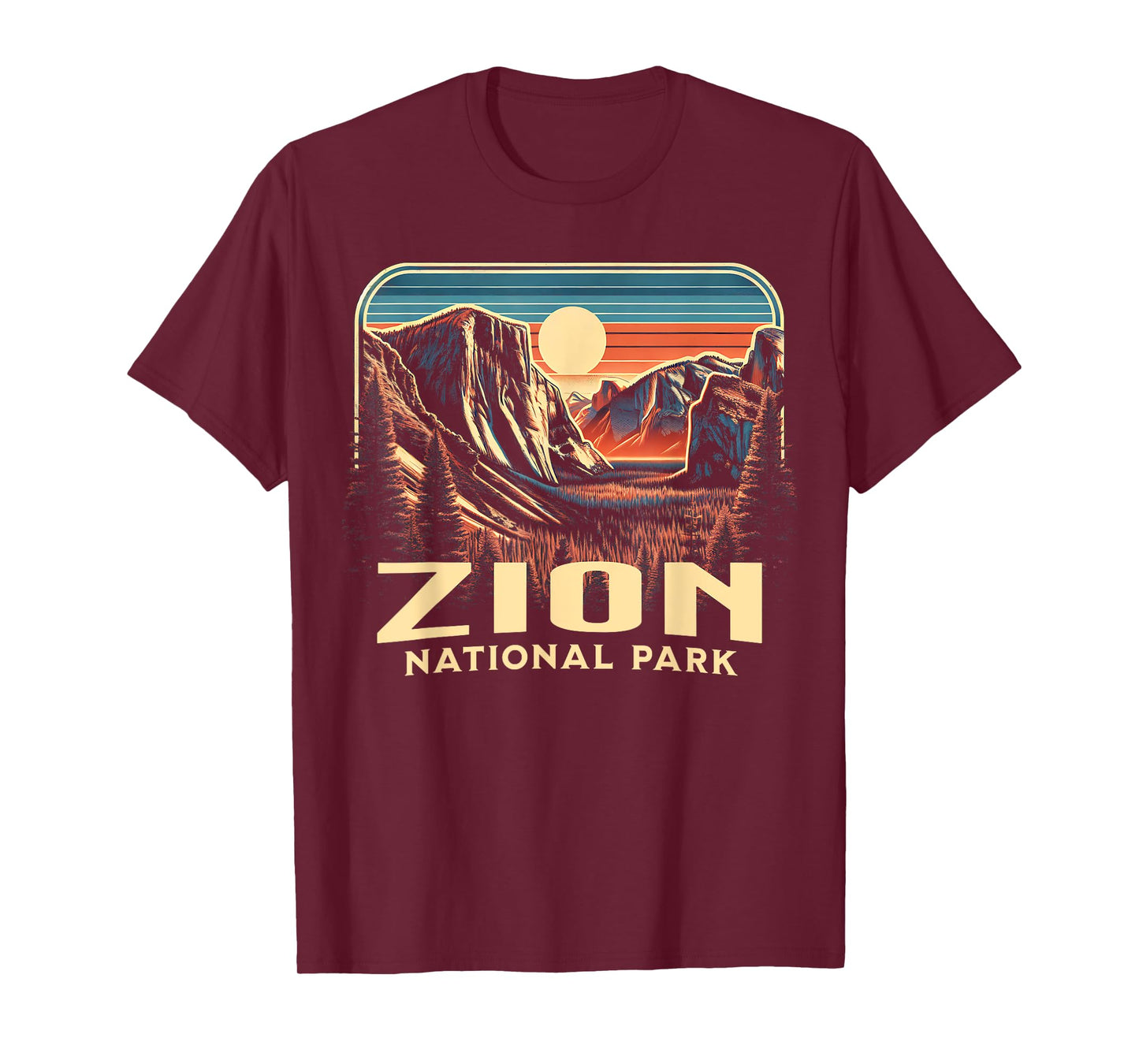 Zion National Park T-Shirt, Small, Blue